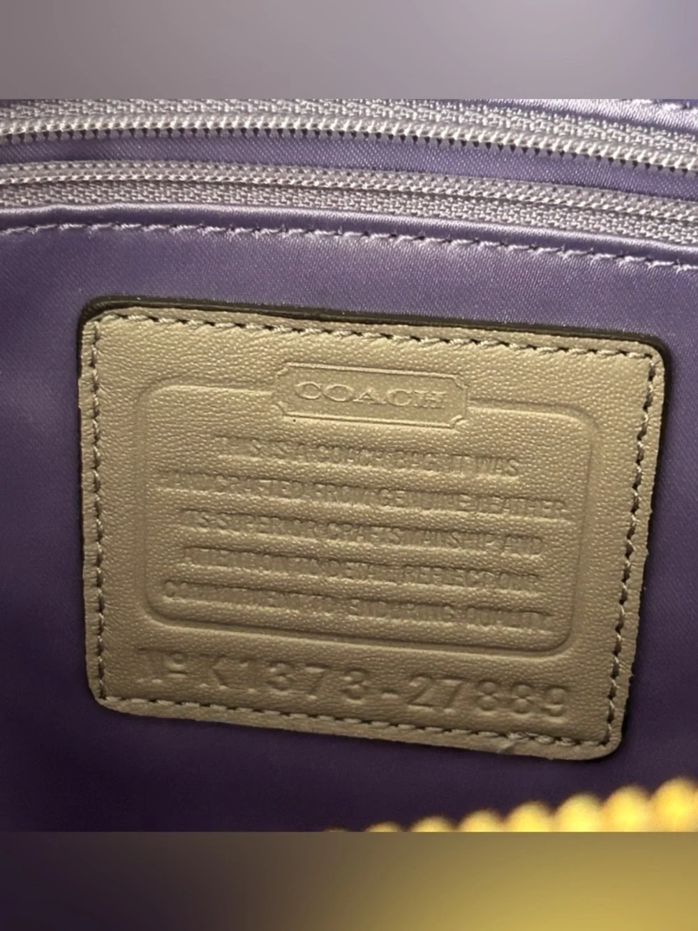 Coach Madison Cafe Carryall Shoulder Bag -Pintuck, Pleated Leather- Grey Birch - Picture 12 of 12